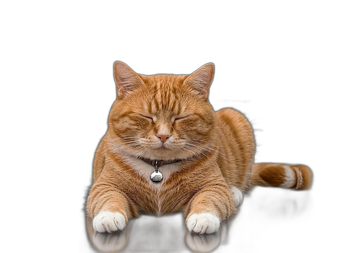Orange cat sleeping on your screen